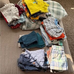 Colorful Boys Clothing Bundle | 9–18 Months | Shirts + Shorts + Pants | Lot